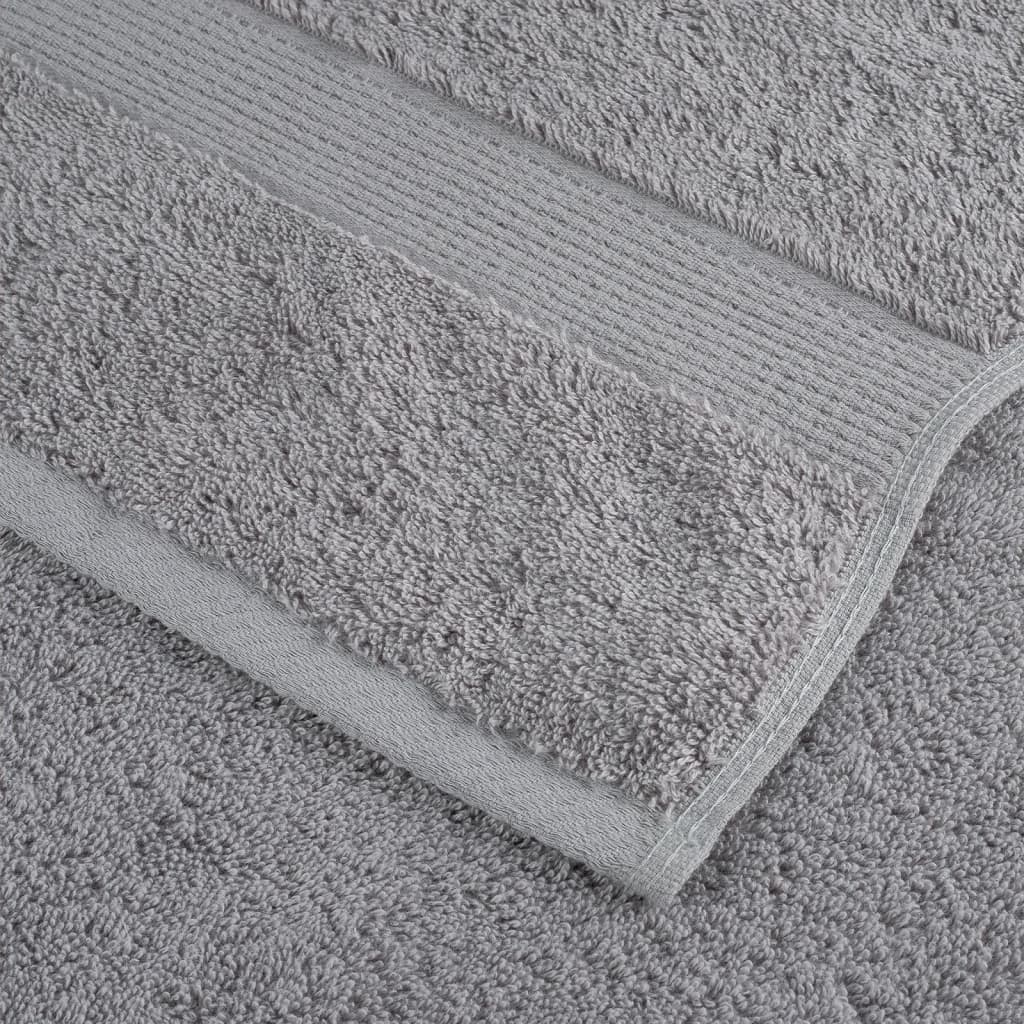 vidaXL Premium Sauna Towels "SOLUND" 4 pcs Grey 80x200 cm 600 gsm