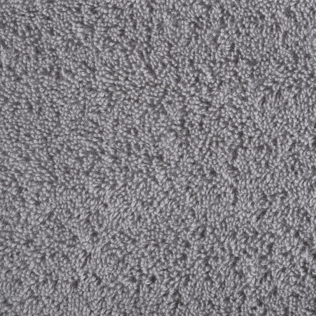 vidaXL Premium Sauna Towels "SOLUND" 10 pcs Grey 80x200 cm 600 gsm