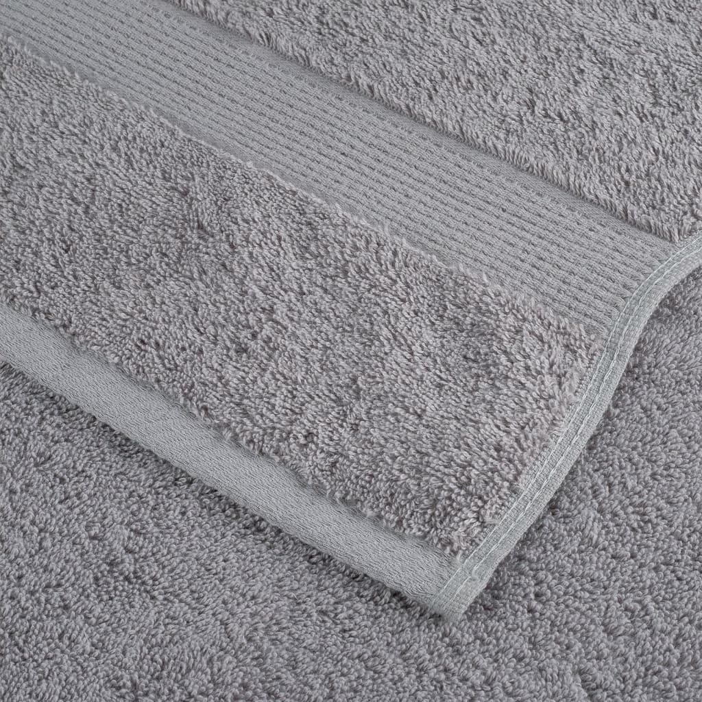 vidaXL Premium Towels "SOLUND" 2 pcs Grey 100x200 cm 600 gsm