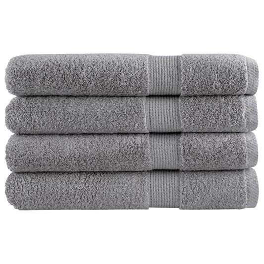 vidaXL Premium Towels SOLUND 4pcs Grey 100x200cm 600gsm