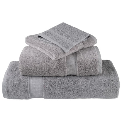 vidaXL Premium Towels "SOLUND" 4 pcs Grey 100x200 cm 600 gsm