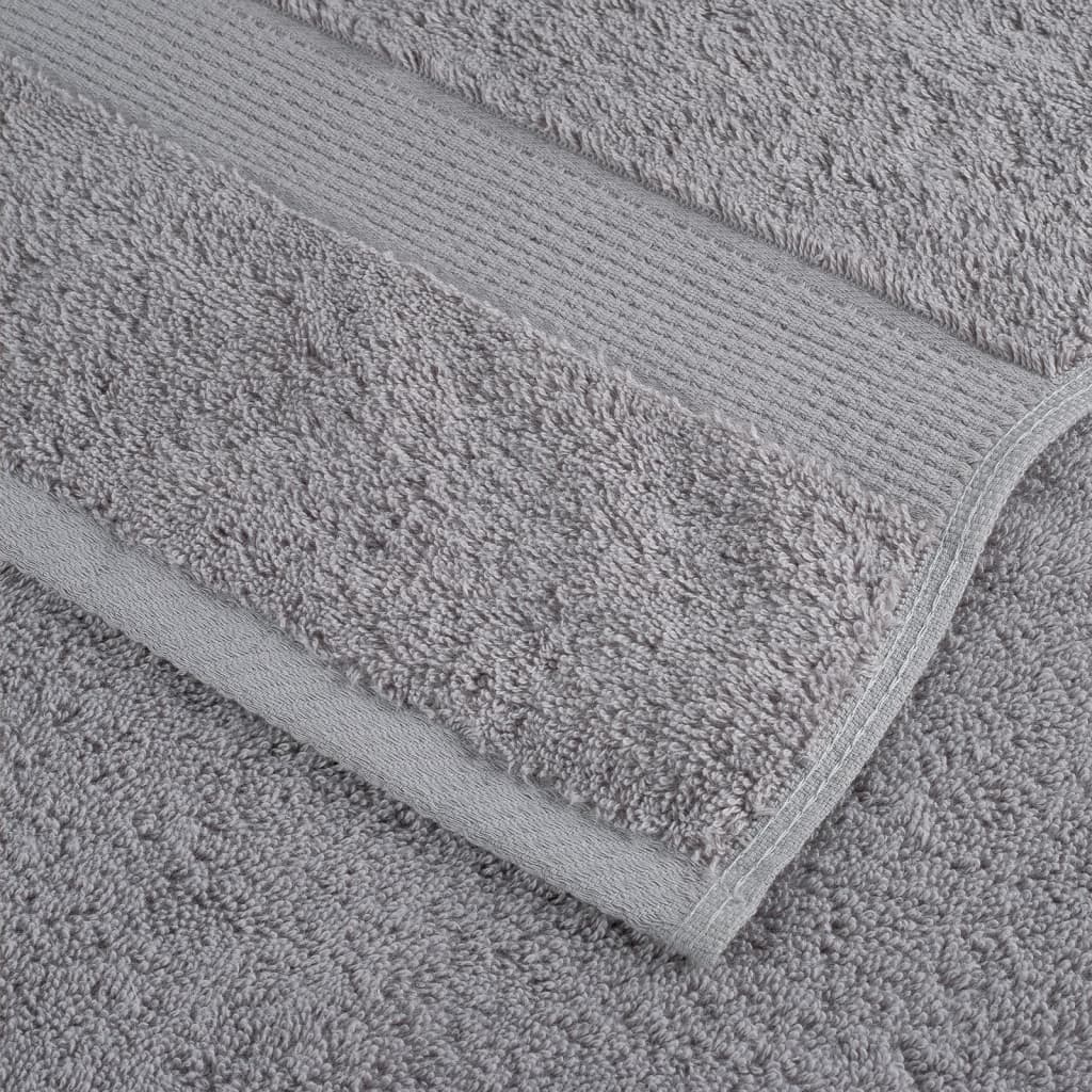 vidaXL Premium Towels "SOLUND" 4 pcs Grey 100x200 cm 600 gsm