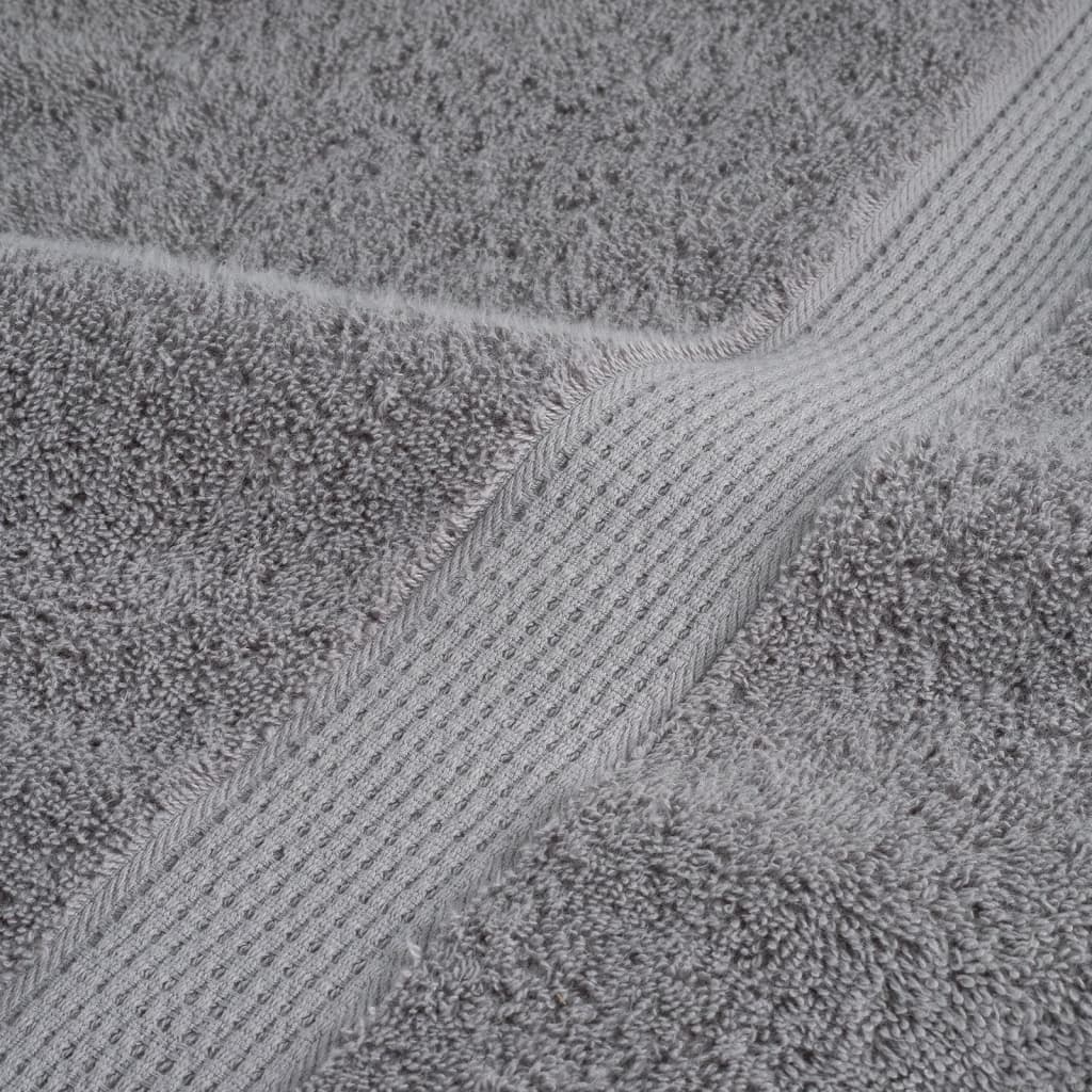 vidaXL Premium Towels "SOLUND" 4 pcs Grey 100x200 cm 600 gsm