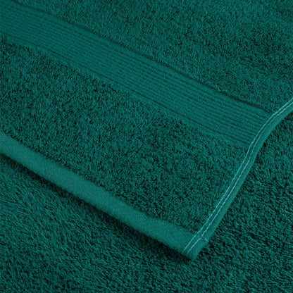 vidaXL Premium Towels SOLUND 10 pcs Green 100x200 cm 600 gsm