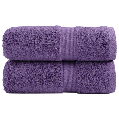 vidaXL Premium Guest Towels SOLUND 2 pcs Purple 30x50 cm 600 gsm