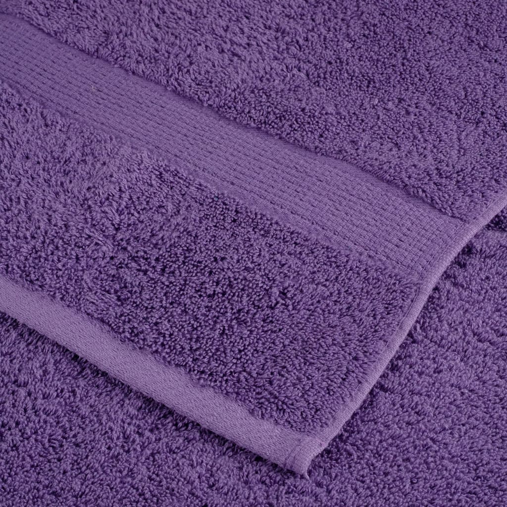 vidaXL Premium Guest Towels SOLUND 4 pcs Purple 30x50 cm 600 gsm
