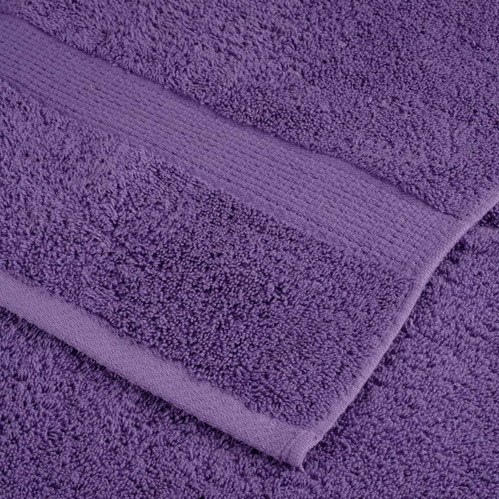 vidaXL Premium Shower Towels SOLUND 2 pcs Purple 70x140 cm 600 gsm