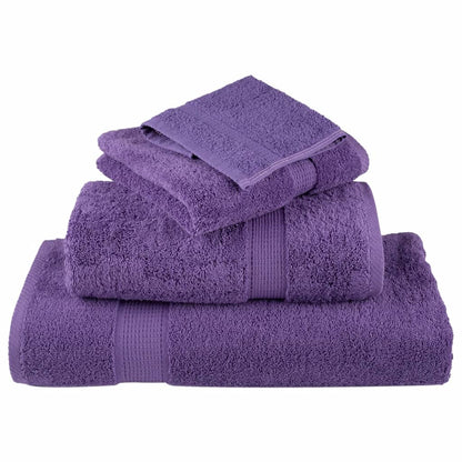 vidaXL Premium Bath Towels "SOLUND" 2 pcs Purple 100x150 cm 600 gsm