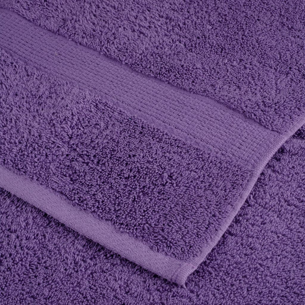 vidaXL Premium Bath Towels "SOLUND" 4 pcs Purple 100x150 cm 600 gsm