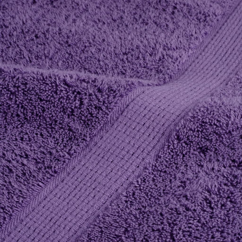 vidaXL Premium Bath Towels "SOLUND" 4 pcs Purple 100x150 cm 600 gsm