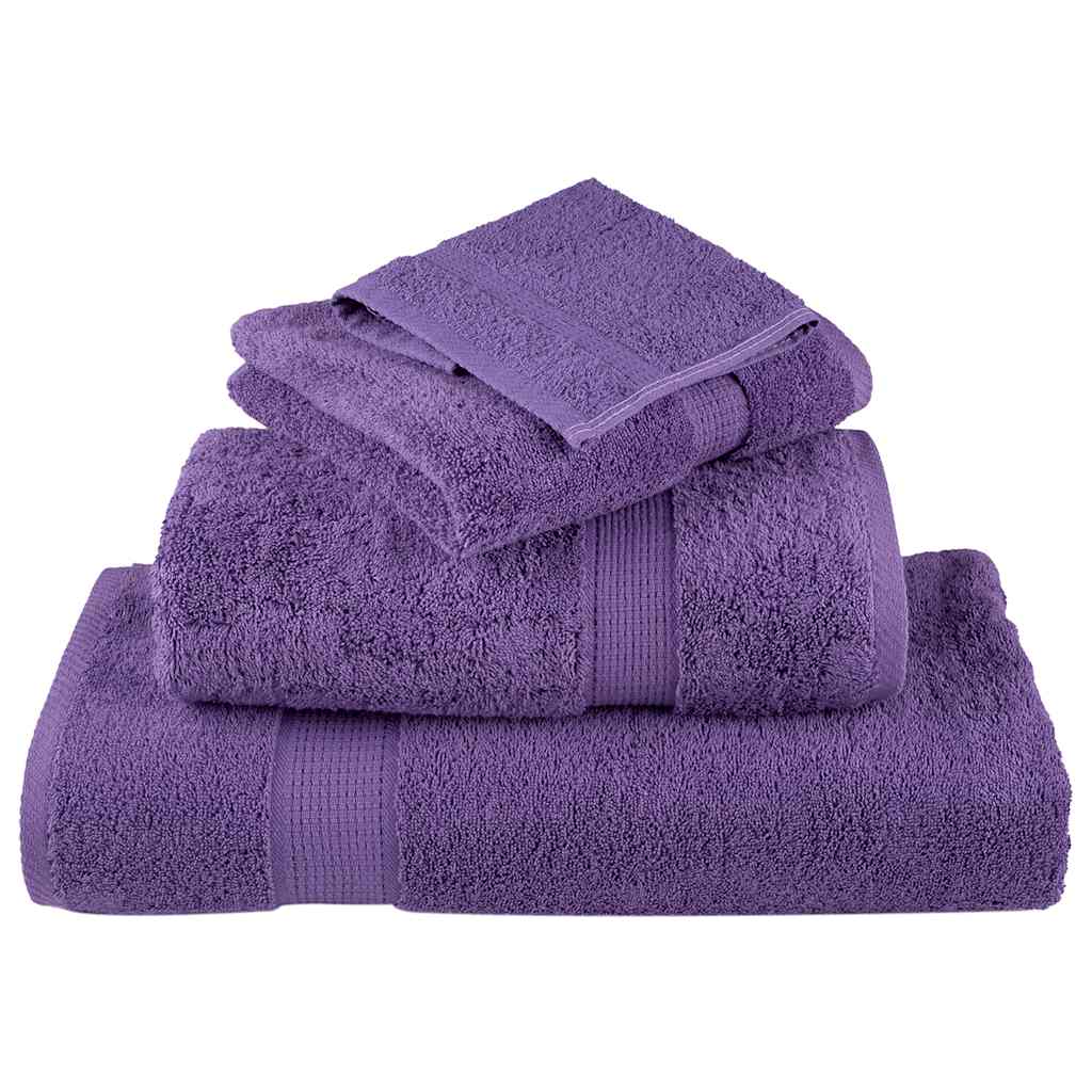 vidaXL Premium Sauna Towels SOLUND 2 pcs Purple 80x200 cm 600 gsm