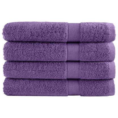 vidaXL Premium Sauna Towels SOLUND 4 pcs Purple 80x200 cm 600 gsm