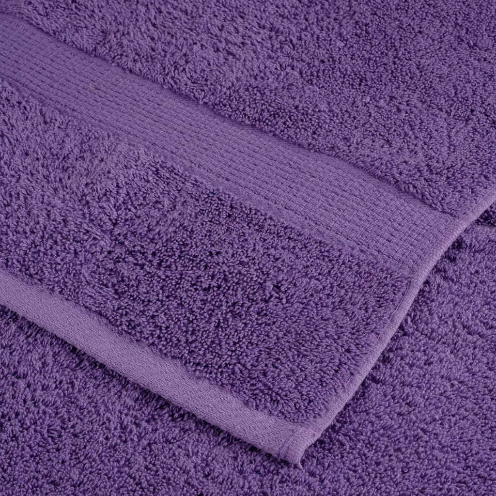 vidaXL Premium Towels SOLUND 2 pcs Purple 100x200 cm 600 gsm