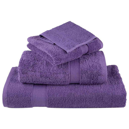 vidaXL Premium Towels SOLUND 4 pcs Purple 100x200 cm 600 gsm