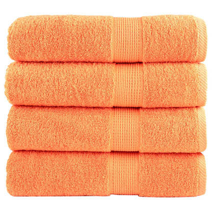 vidaXL Premium Shower Towels SOLUND 4 pcs Orange 70x140 cm 600 gsm
