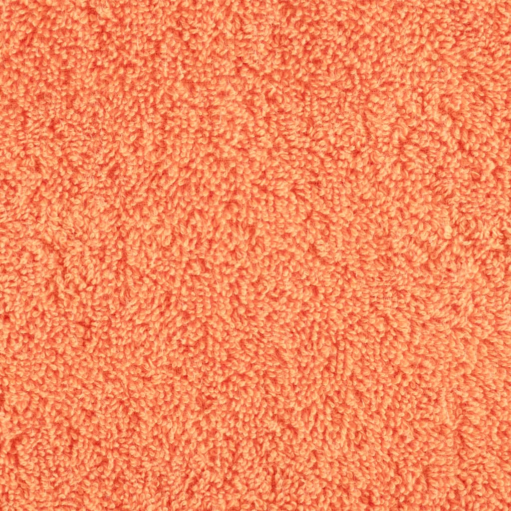 vidaXL Premium Bath Towels "SOLUND" 10 pcs Orange 100x150 cm 600 gsm
