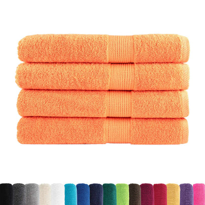 vidaXL Premium Sauna Towels SOLUND 4 pcs Orange 80x200 cm 600 gsm