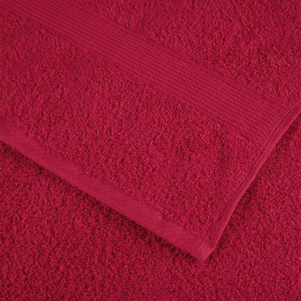vidaXL Premium Bath Towels "SOLUND" 4 pcs Red 100x150 cm 600 gsm