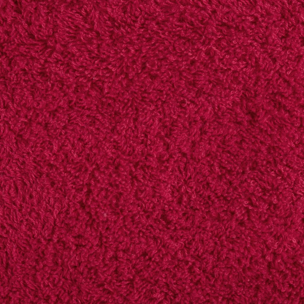 vidaXL Premium Bath Towels "SOLUND" 10 pcs Red 100x150 cm 600 gsm