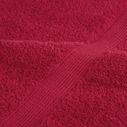 vidaXL Premium Bath Towels "SOLUND" 10 pcs Red 100x150 cm 600 gsm