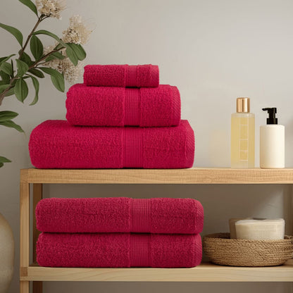 vidaXL Premium Sauna Towels SOLUND 2 pcs Red 80x200 cm 600 gsm