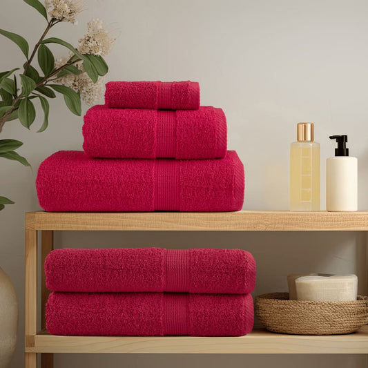 vidaXL Premium Sauna Towels SOLUND 2 pcs Red 80x200 cm 600 gsm