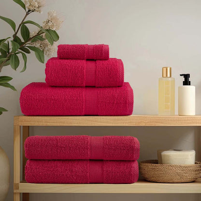 vidaXL Premium Sauna Towels SOLUND 10 pcs Red 80x200 cm 600 gsm