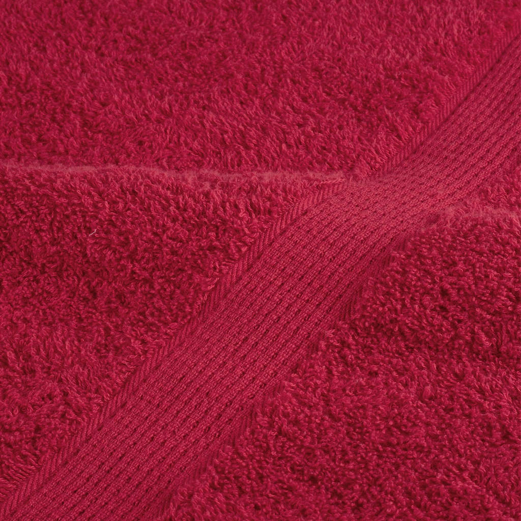vidaXL Premium Sauna Towels SOLUND 10 pcs Red 80x200 cm 600 gsm