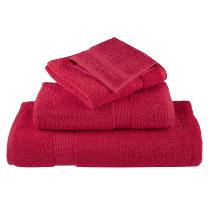 vidaXL Premium Towels SOLUND 4 pcs Red 100x200 cm 600 gsm