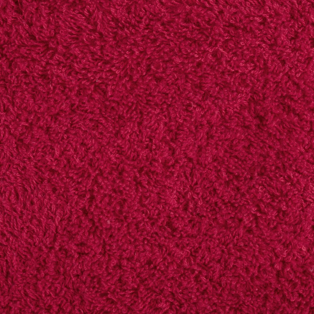 vidaXL Premium Towels SOLUND 10 pcs Red 100x200 cm 600 gsm