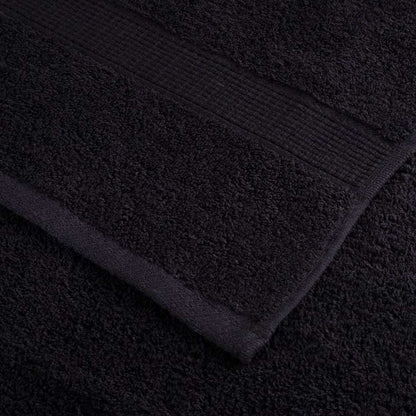 vidaXL Guest Towel SOLUND 2 pcs Black 15 x 21 cm 550 gsm