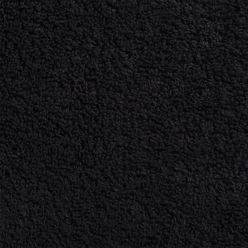 vidaXL Guest Towel SOLUND 4 pcs Black 15 x 21 cm 550 gsm