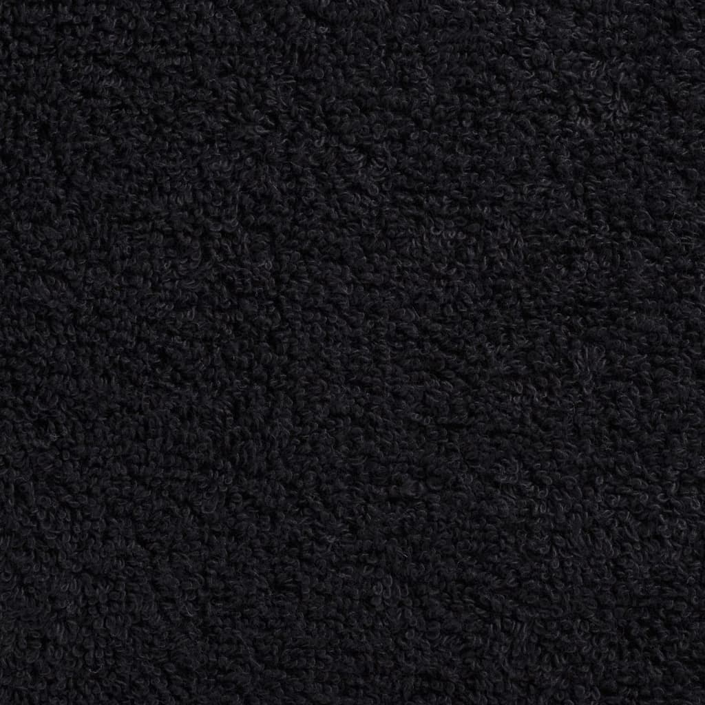 vidaXL Premium Wash Towels SOLUND 2 pcs Black 30x30 cm 600 gsm