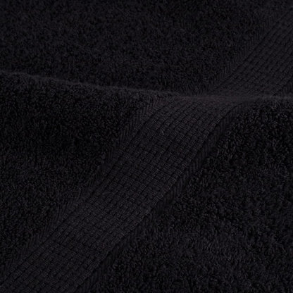 vidaXL Premium Shower Towels SOLUND 2 pcs Black 70x140 cm 600 gsm