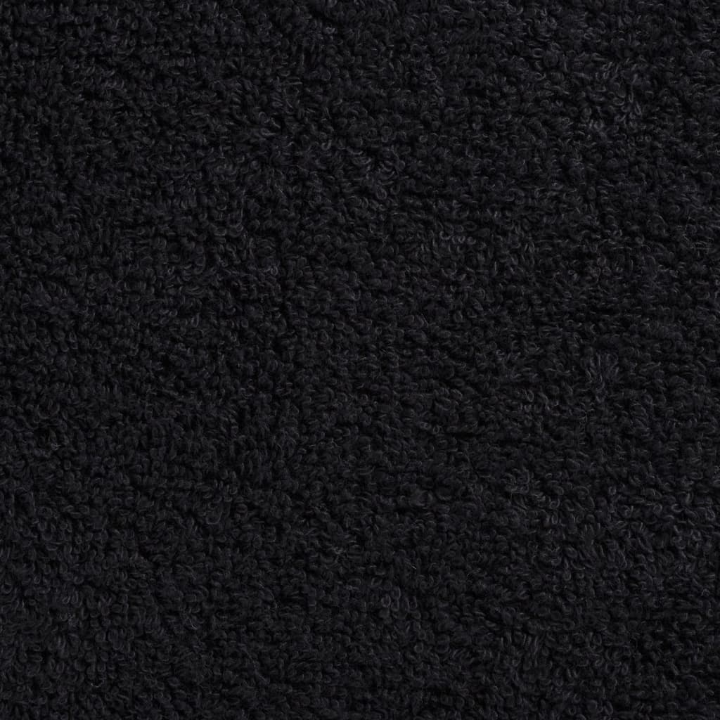 vidaXL Premium Shower Towels SOLUND 10 pcs Black 70x140 cm 600 gsm