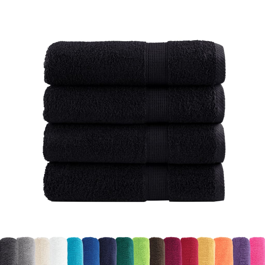 vidaXL Premium Bath Towels SOLUND 4 pcs 100x150 cm 600 gsm