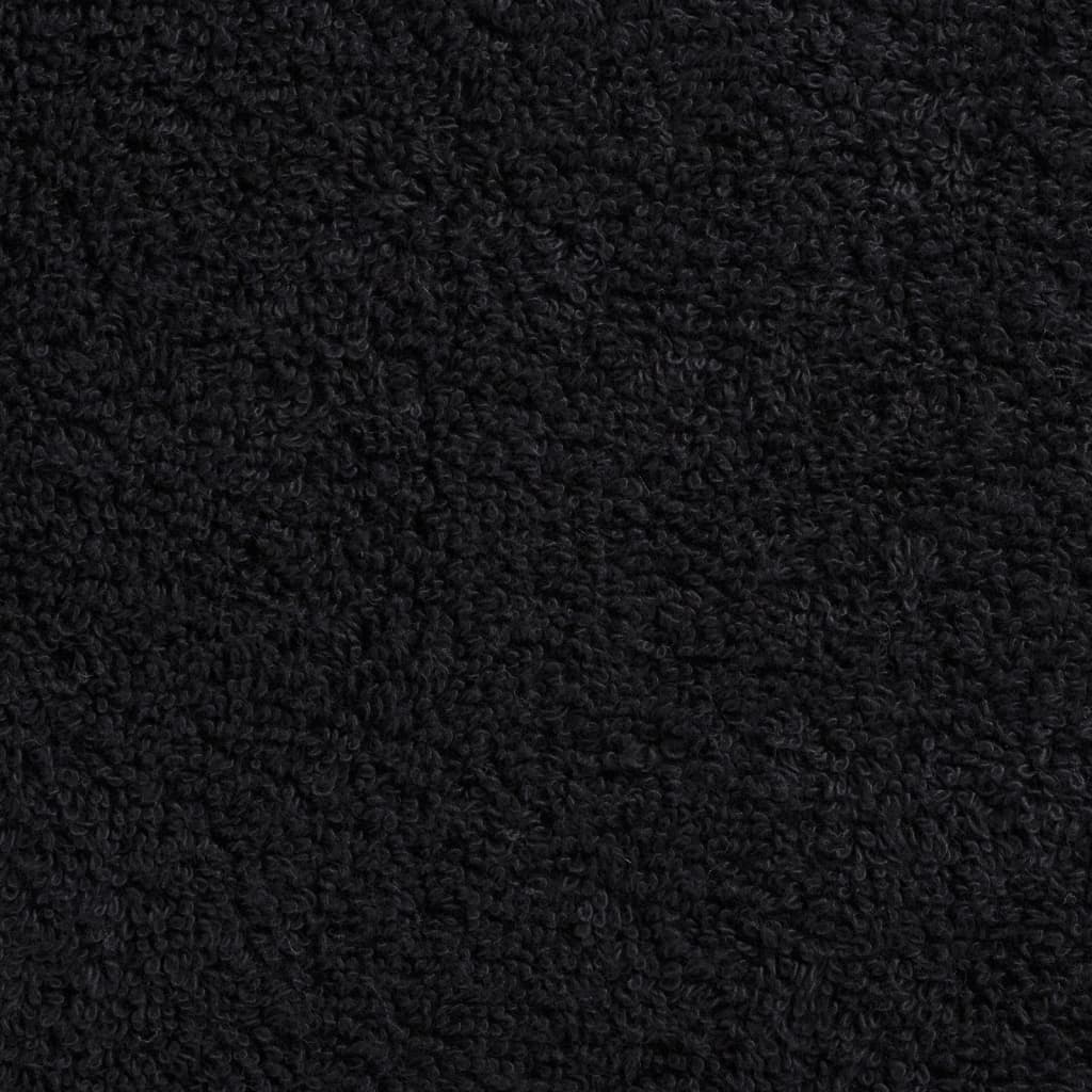 vidaXL Premium Bath Towels "SOLUND" 4 pcs Black 100x150 cm 600 gsm