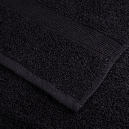 vidaXL Premium Bath Towels "SOLUND" 4 pcs Black 100x150 cm 600 gsm