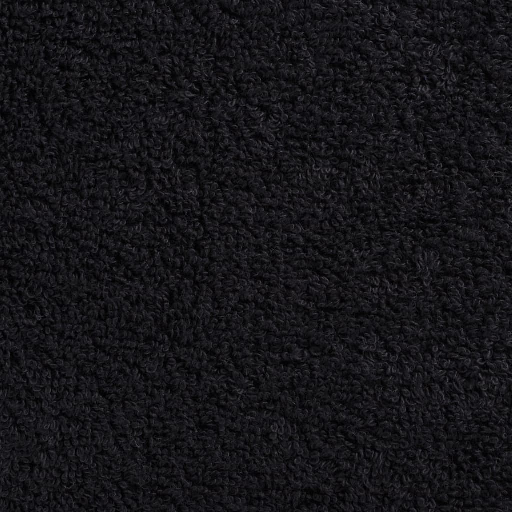 vidaXL Premium Sauna Towels SOLUND 4 pcs Black 80x200 cm 600 gsm