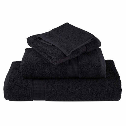 vidaXL Premium Towels SOLUND 2 pcs Black 100x200 cm 600 gsm