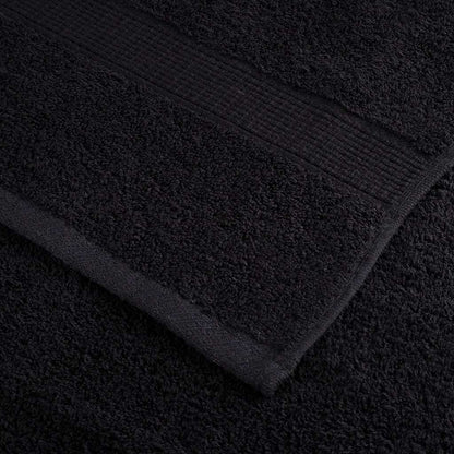 vidaXL Premium Towels SOLUND 2 pcs Black 100x200 cm 600 gsm