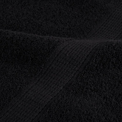 vidaXL Premium Towels SOLUND 2 pcs Black 100x200 cm 600 gsm