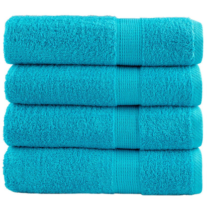 vidaXL Premium Hand Towels SOLUND 4 pcs Turquoise 50x100 cm 600 gsm