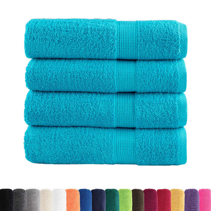 vidaXL Premium Hand Towels SOLUND 4 pcs Turquoise 50x100 cm 600 gsm