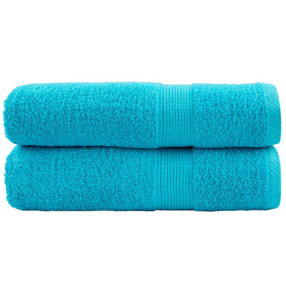 vidaXL Premium Bath Towels "SOLUND" 2 pcs Turquoise 100x150 cm 600 gsm