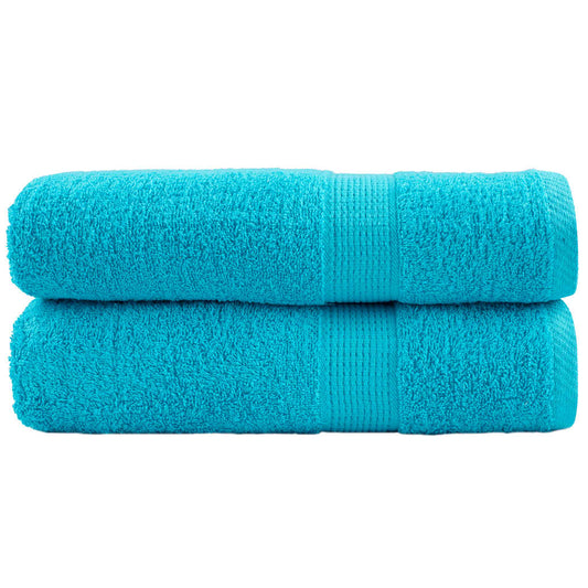 vidaXL Premium Bath Towels "SOLUND" 2 pcs Turquoise 100x150 cm 600 gsm
