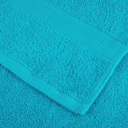 vidaXL Premium Bath Towels "SOLUND" 10 pcs Turquoise 100x150 cm 600 gsm