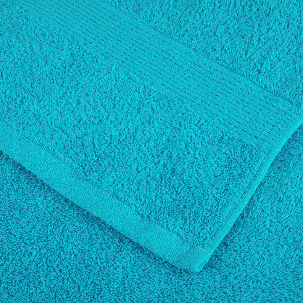 vidaXL Premium Sauna Towels SOLUND 2 pcs Turquoise 80x200 cm 600 gsm