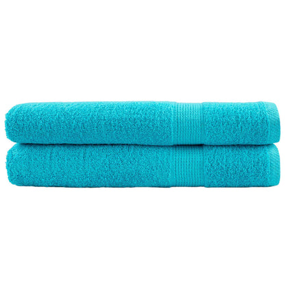 vidaXL Premium Towels SOLUND 2 pcs Turquoise 100x200 cm 600 gsm