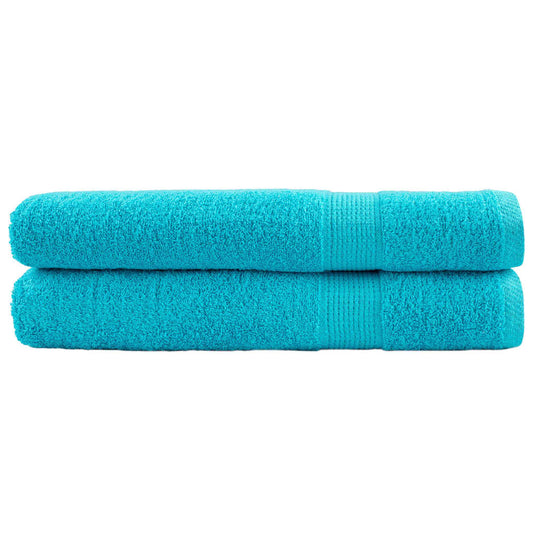 vidaXL Premium Towels SOLUND 2 pcs Turquoise 100x200 cm 600 gsm